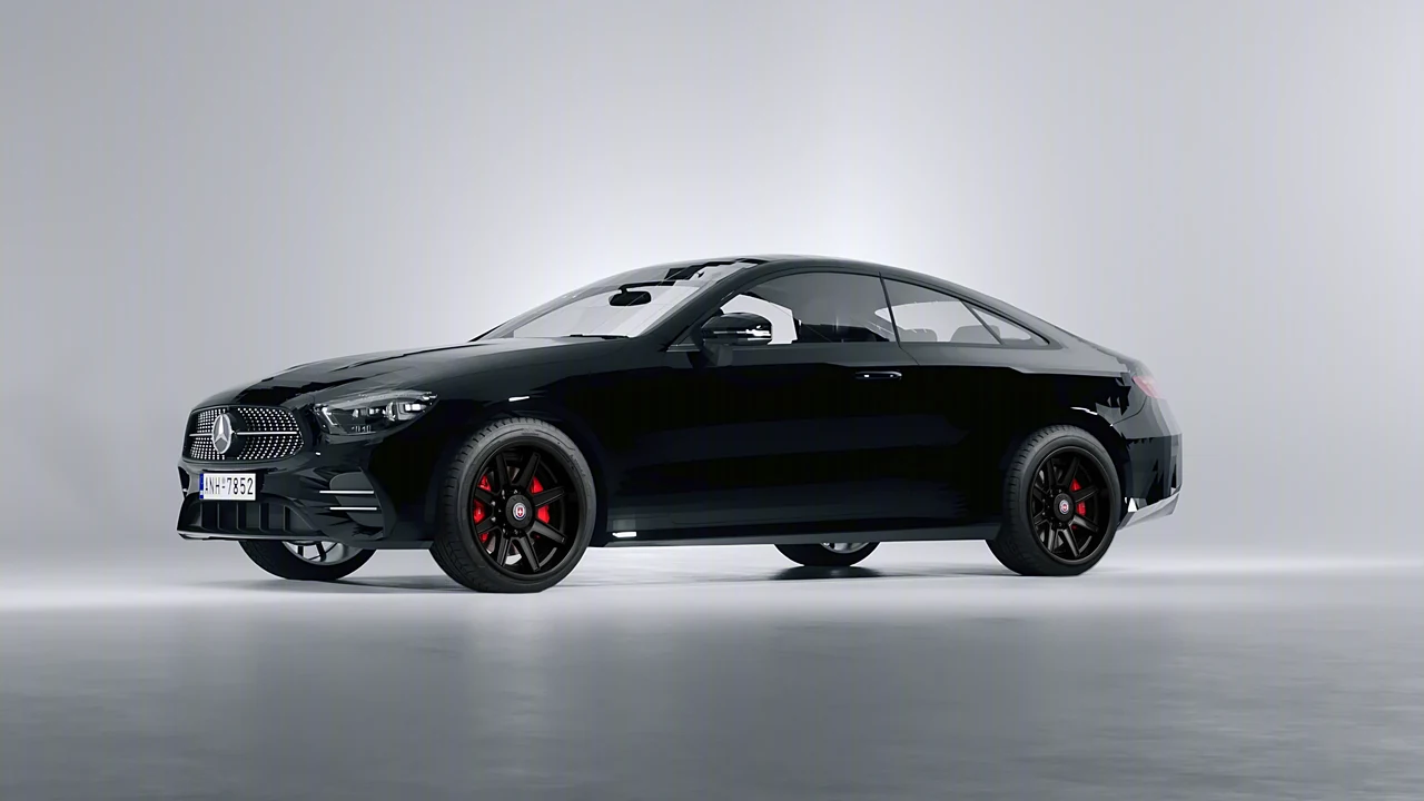 Mercedes-Benz E-Class Coupe AMG Line 2021 on HRE Performance Wheels HD188H forged wheels, front three-quarter view