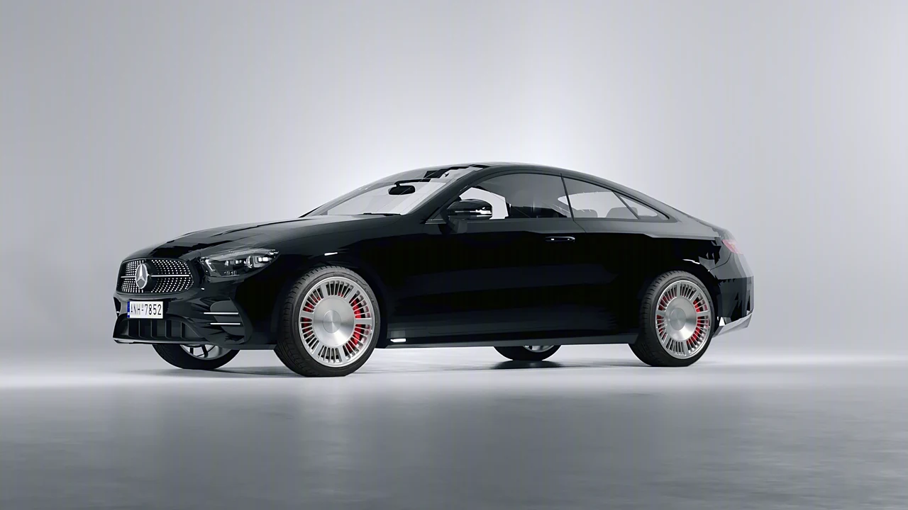 Mercedes-Benz E-Class Coupe AMG Line 2021 on RDB LA Masterpiece forged wheels, front three-quarter view