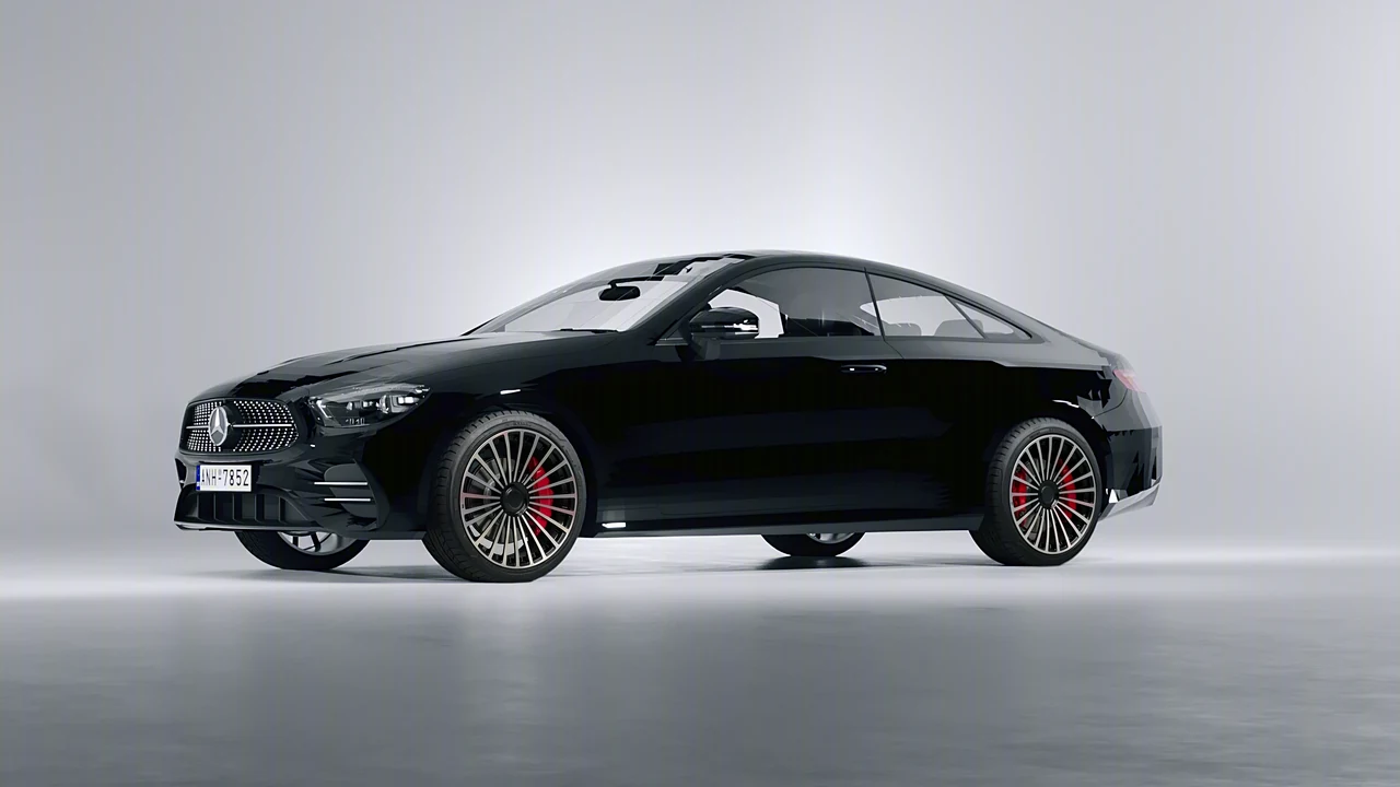 Mercedes-Benz E-Class Coupe AMG Line 2021 on RDB LA Twenty Three forged wheels, front three-quarter view