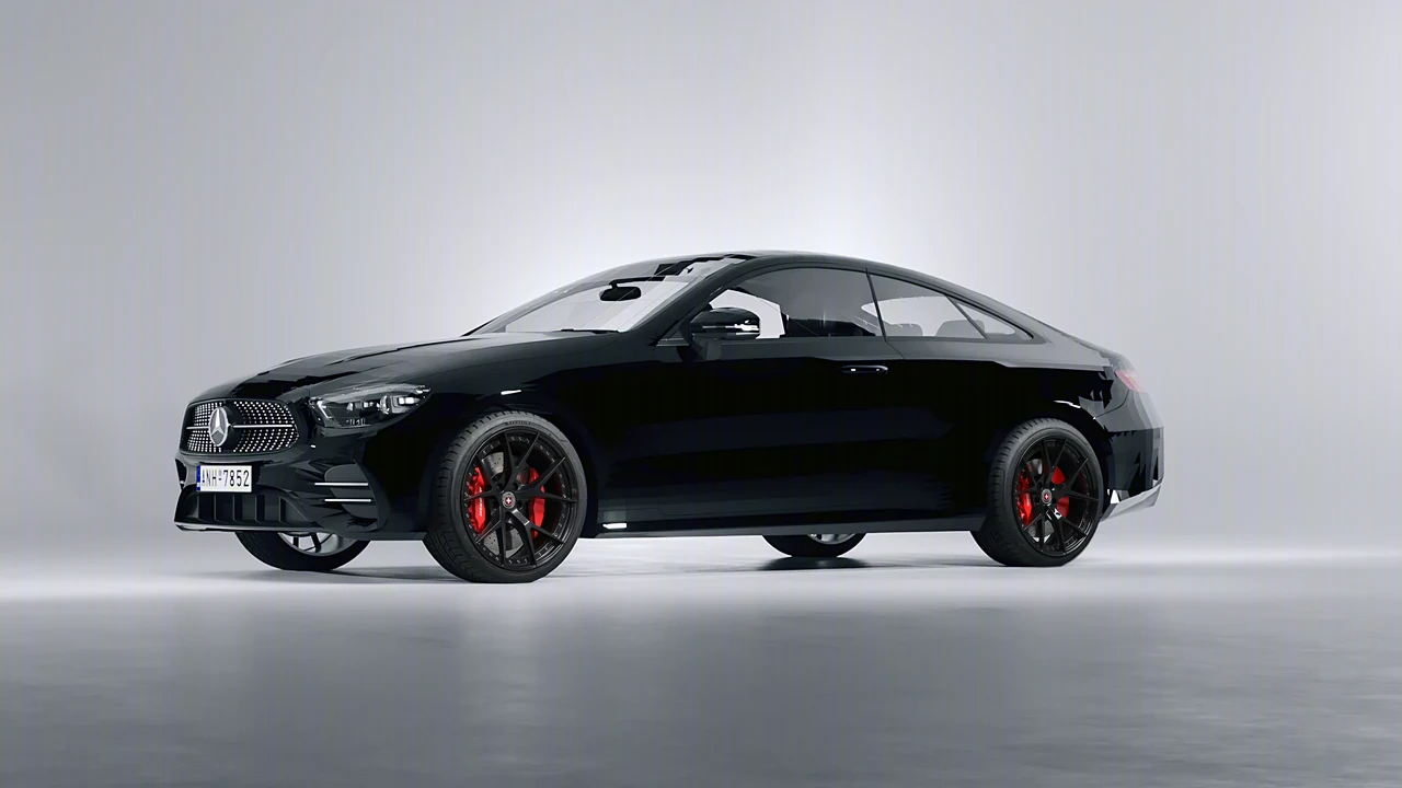Mercedes-Benz E-Class Coupe AMG Line 2021 on HRE Performance Wheels S101 forged wheels, front three-quarter view