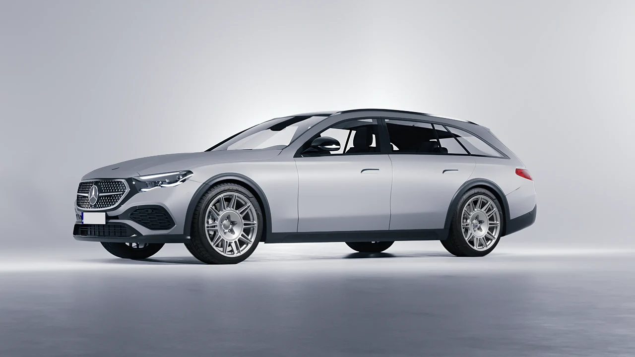 Mercedes-Benz E-Class Estate All Terrain 2024 on HRE Performance Wheels 528M forged wheels, front three-quarter view