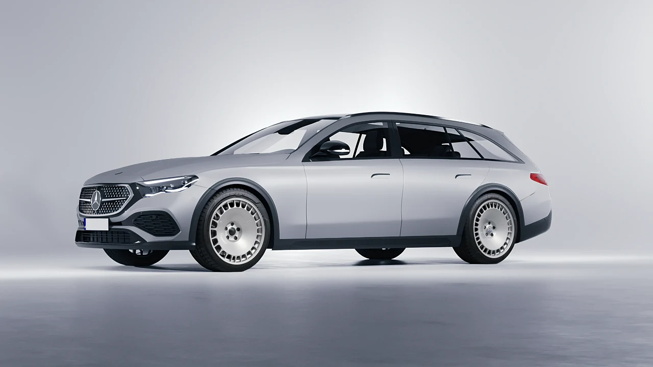 Mercedes-Benz E-Class Estate All Terrain 2024 on HRE Performance Wheels 935M forged wheels, front three-quarter view