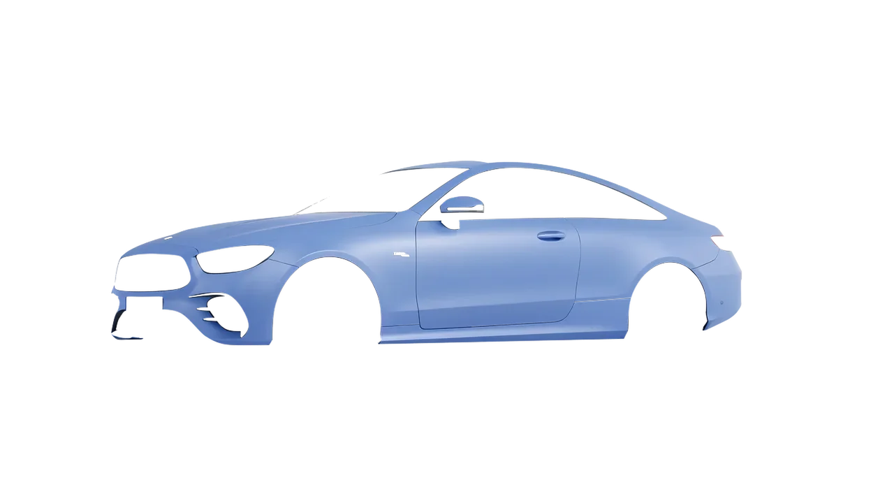 Mercedes-Benz E53 AMG Coupe 2021 wrapped in Dreamline Blue (Avery Dennison SW900-616-O), front three-quarter view