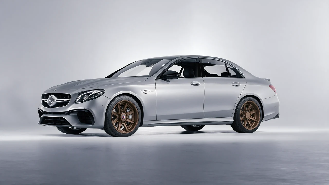 Mercedes-Benz E 63 AMG 2017 on HRE Performance Wheels HD188 forged wheels, front three-quarter view