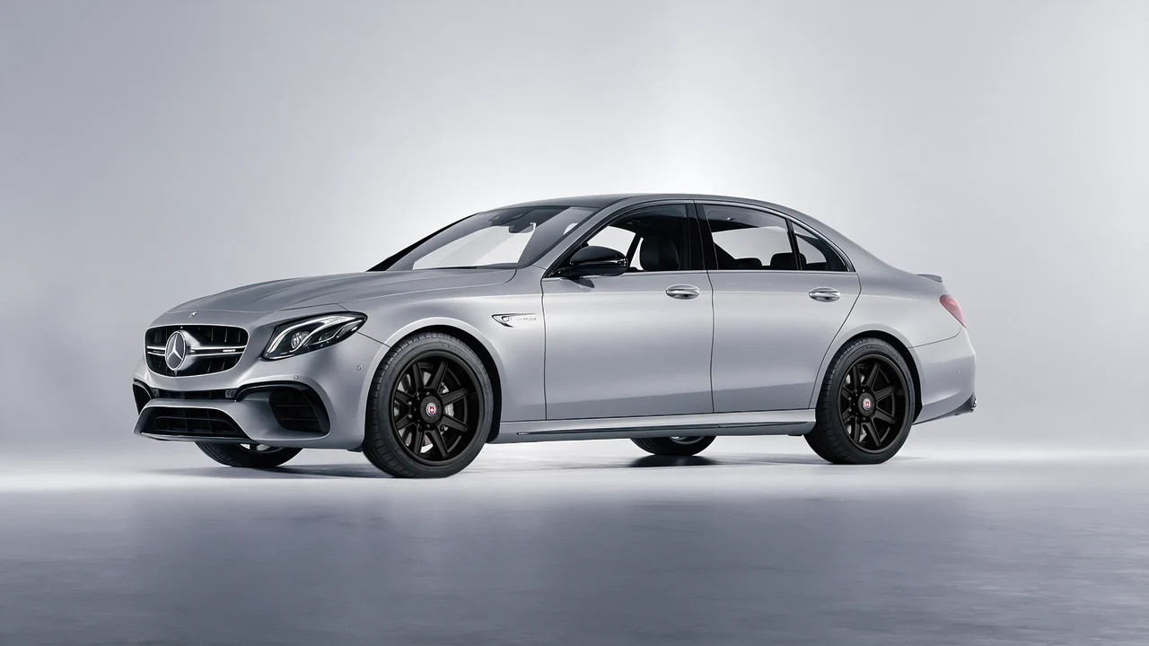 Mercedes-Benz E 63 AMG 2017 on HRE Performance Wheels HD188H forged wheels, front three-quarter view