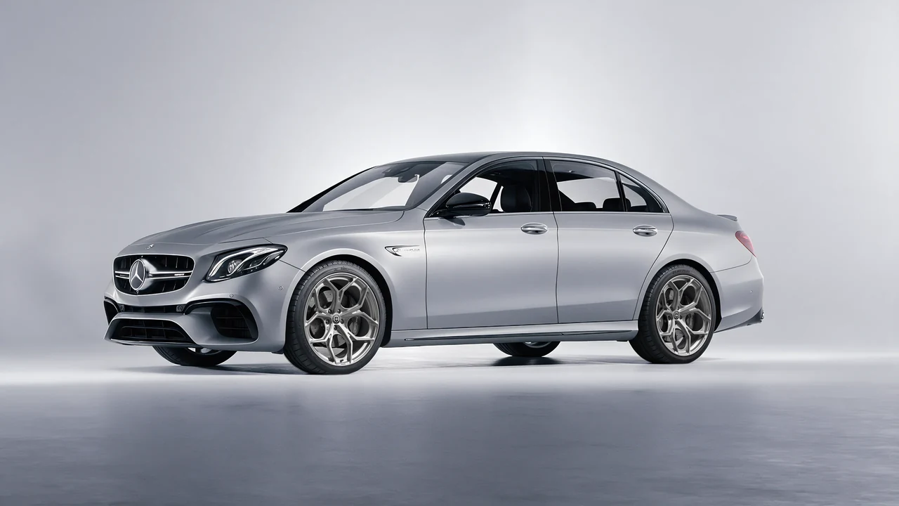 Mercedes-Benz E 63 AMG 2017 on HRE Performance Wheels P111SC forged wheels, front three-quarter view