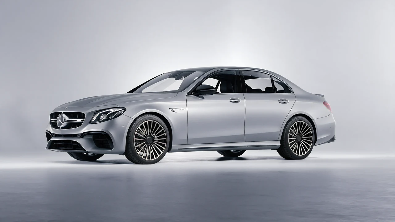 Mercedes-Benz E 63 AMG 2017 on RDB LA Twenty Three forged wheels, front three-quarter view