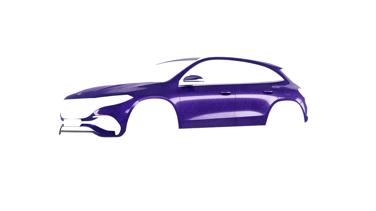 Mercedes-Benz EQA 2022 wrapped in Purple (Avery Dennison SW900-587-D), front three-quarter view