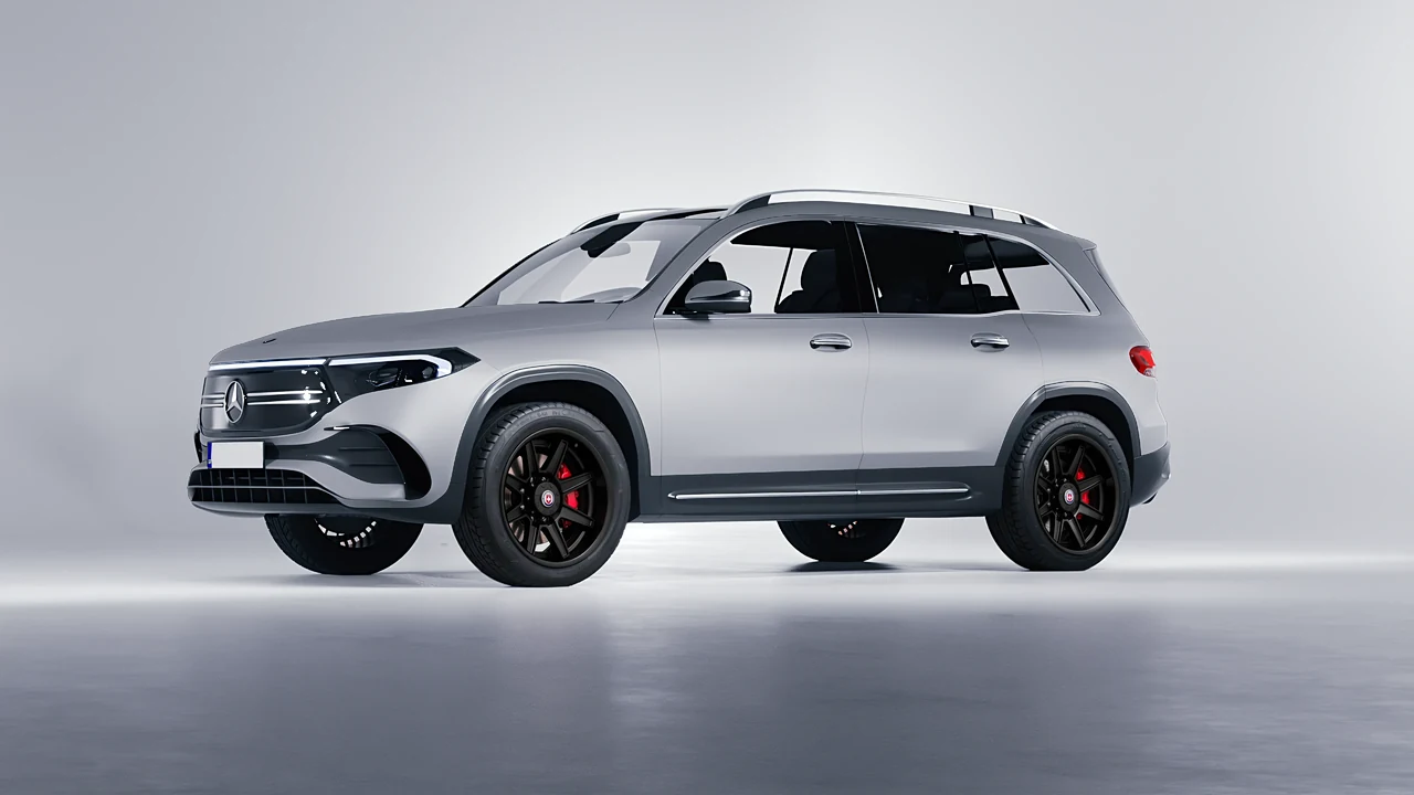 Mercedes-Benz EQB 2022 on HRE Performance Wheels HD188H forged wheels, front three-quarter view
