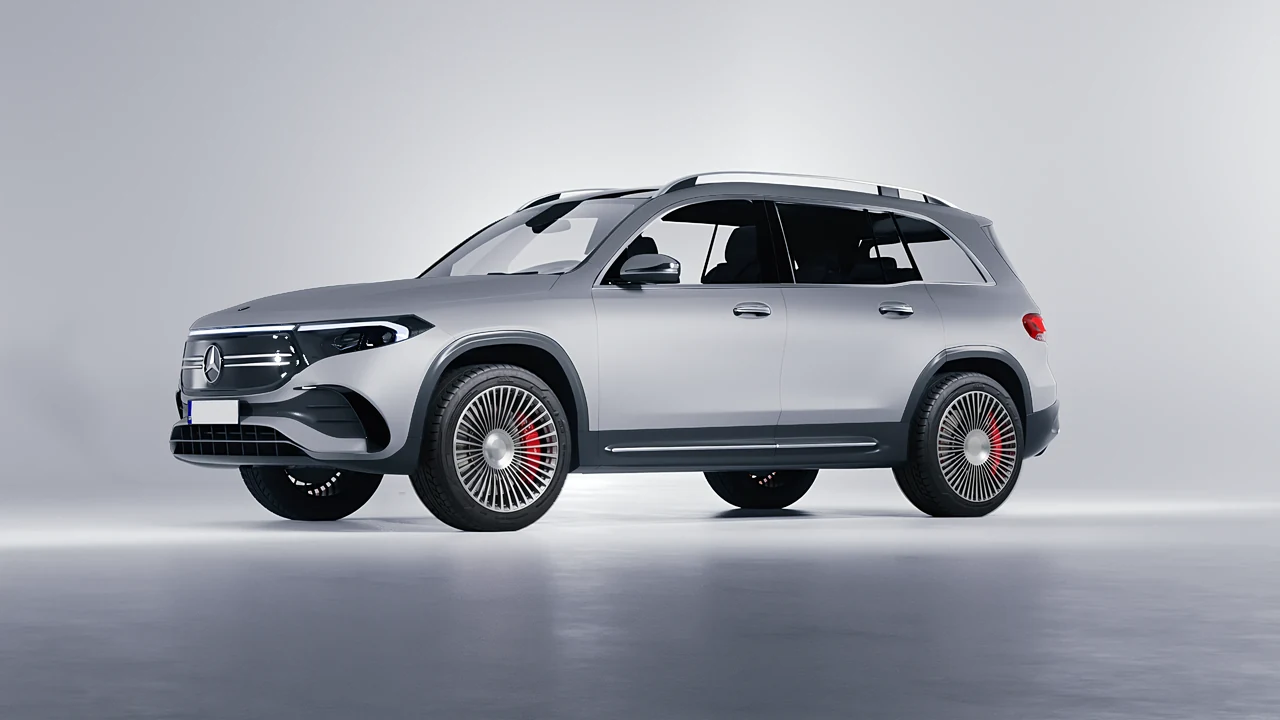Mercedes-Benz EQB 2022 on RDB LA 50 forged wheels, front three-quarter view