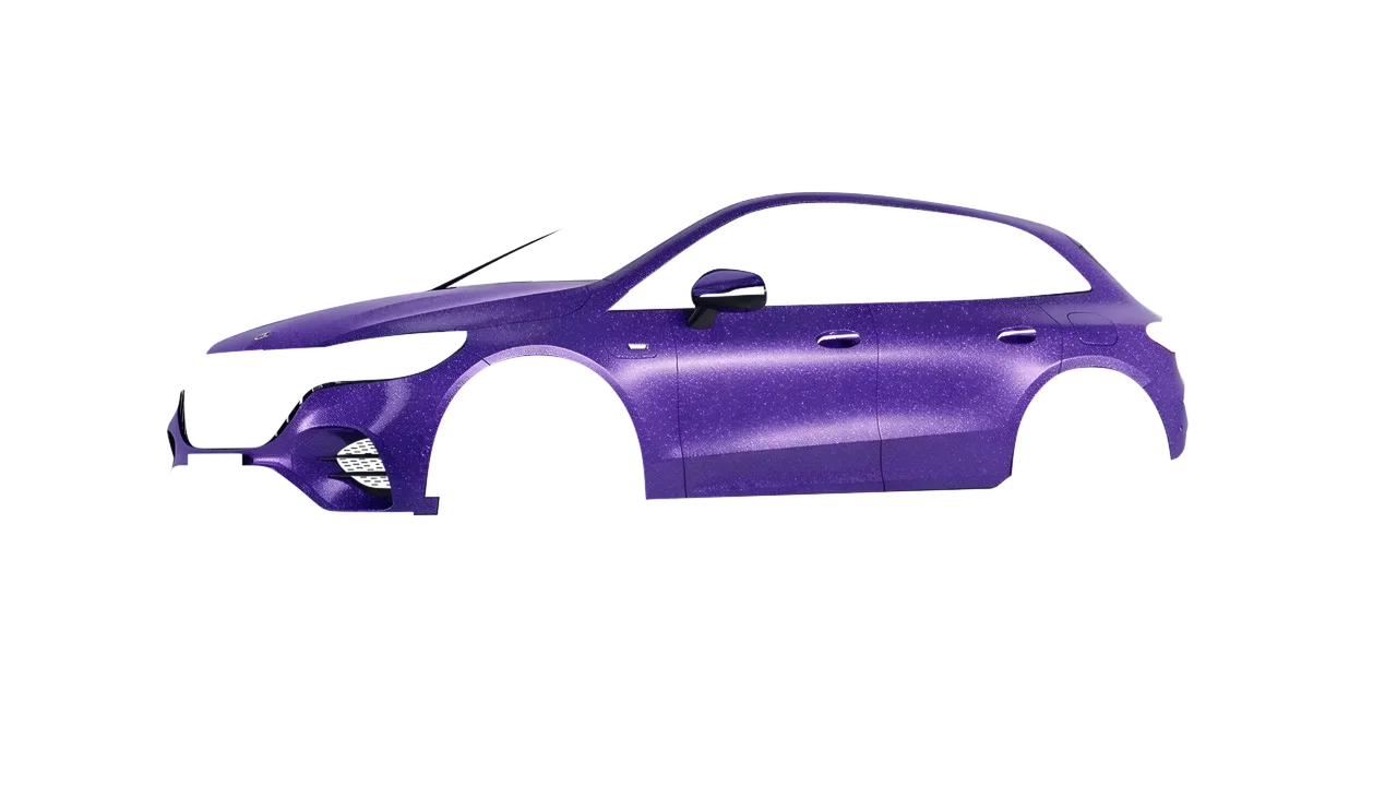 Mercedes-Benz EQE 53 AMG SUV 2023 wrapped in Purple (Avery Dennison SW900-587-D), front three-quarter view