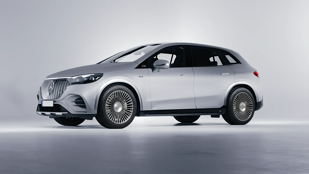 Mercedes-Benz EQE 53 AMG SUV 2023 on RDB LA 50 forged wheels, front three-quarter view