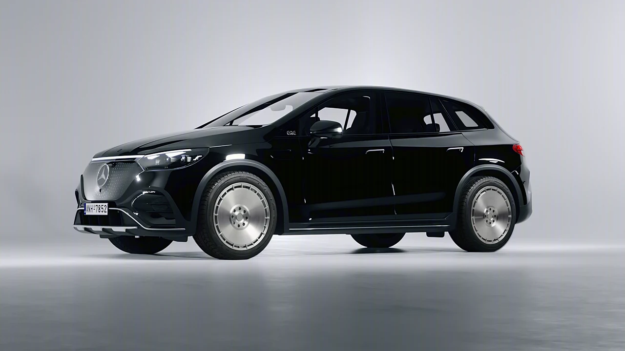 Mercedes-Benz EQE SUV 2023 on RDB LA Zero forged wheels, front three-quarter view