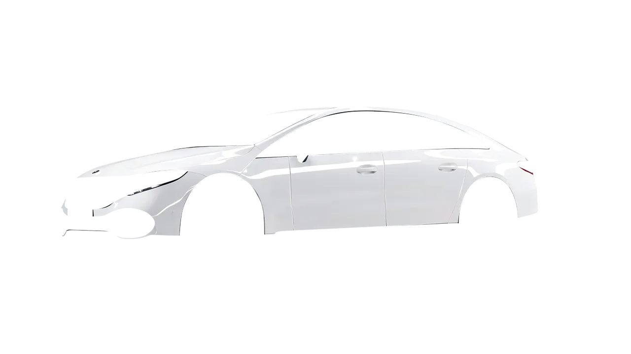 Mercedes-Benz EQS 2022 wrapped in Gloss White (3M G10), front three-quarter view