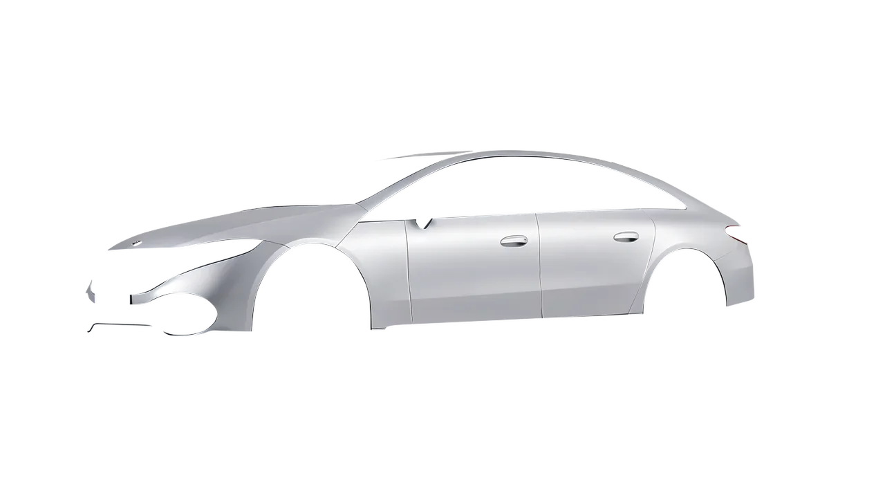 Mercedes-Benz EQS 2022 wrapped in Matte Silver (3M M21), front three-quarter view