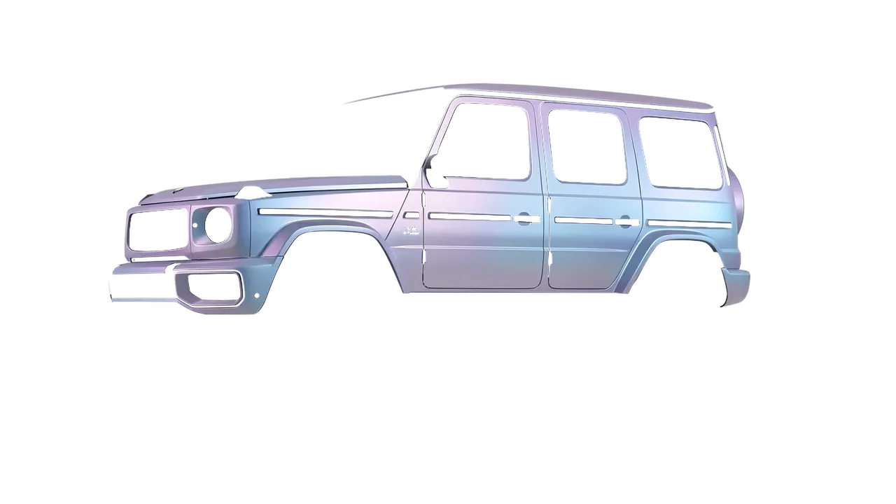 Mercedes-Benz G Class AMG 2025 wrapped in Amethyst Matt (ORACAL 970RA-316M), front three-quarter view