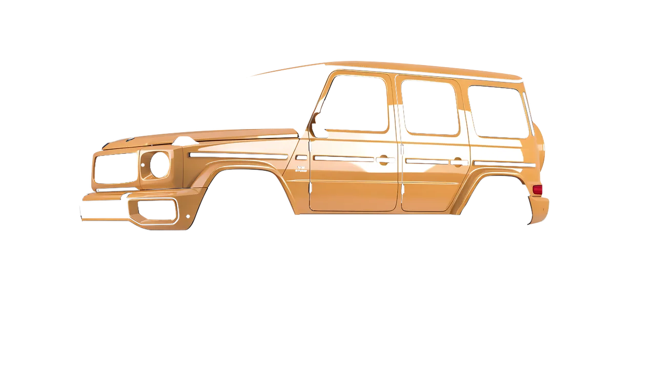 Mercedes-Benz G Class AMG 2025 wrapped in Copper Kiss Gloss (ORACAL 970RA-313G), front three-quarter view