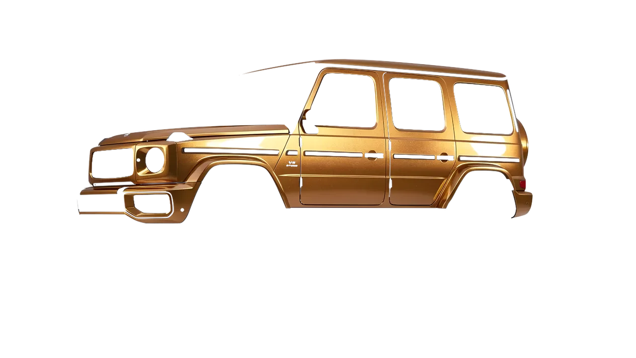 Mercedes-Benz G Class AMG 2025 wrapped in Bronze Gloss (ORACAL 970RA-920G), front three-quarter view