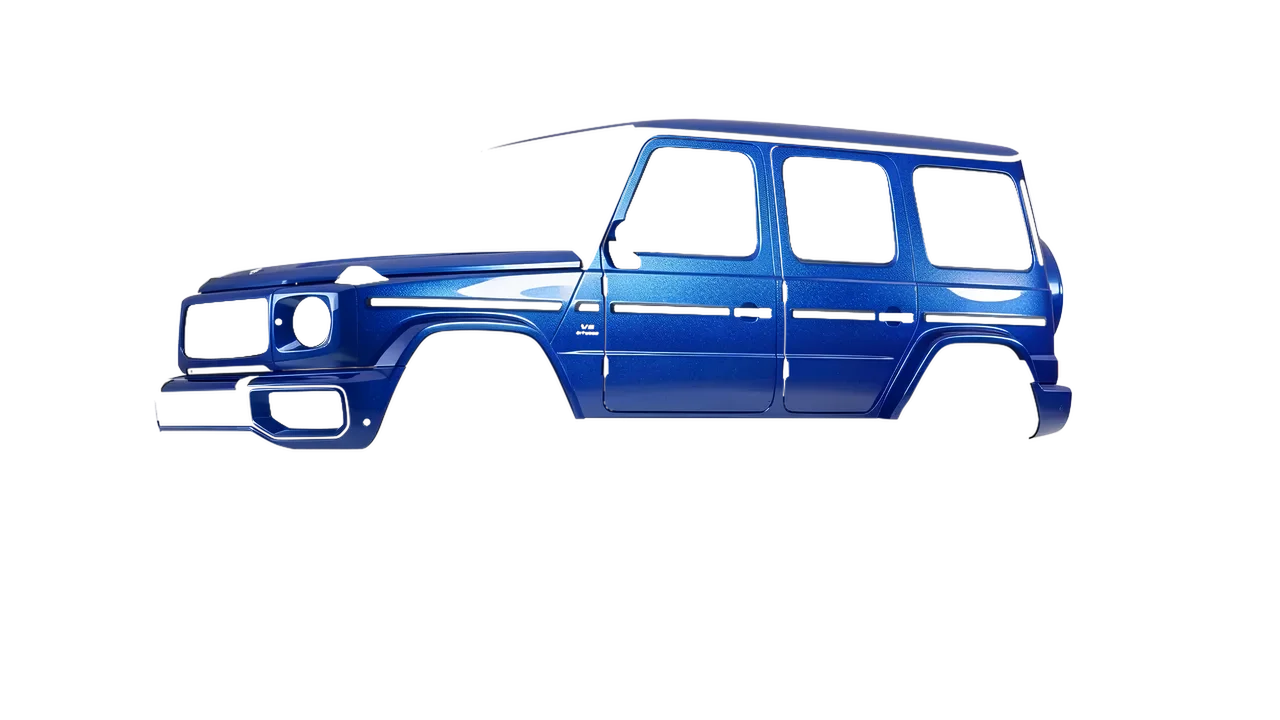 Mercedes-Benz G Class AMG 2025 wrapped in Indulgent Blue Gloss (KPMF K75405), front three-quarter view