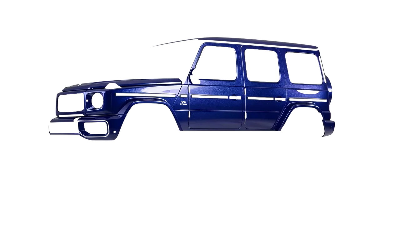 Mercedes-Benz G Class AMG 2025 wrapped in Opulent Indigo Gloss (KPMF K75452), front three-quarter view