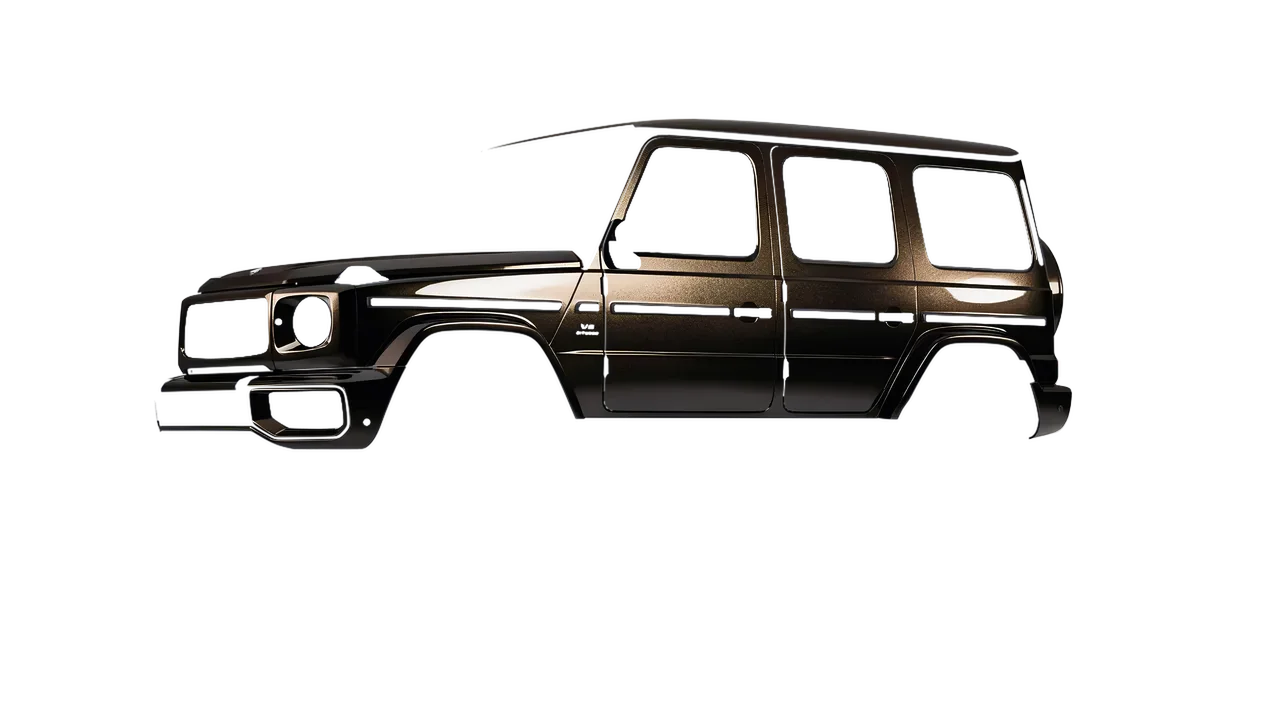 Mercedes-Benz G Class AMG 2025 wrapped in Phantom Black Metallic Gloss (KPMF K75448), front three-quarter view