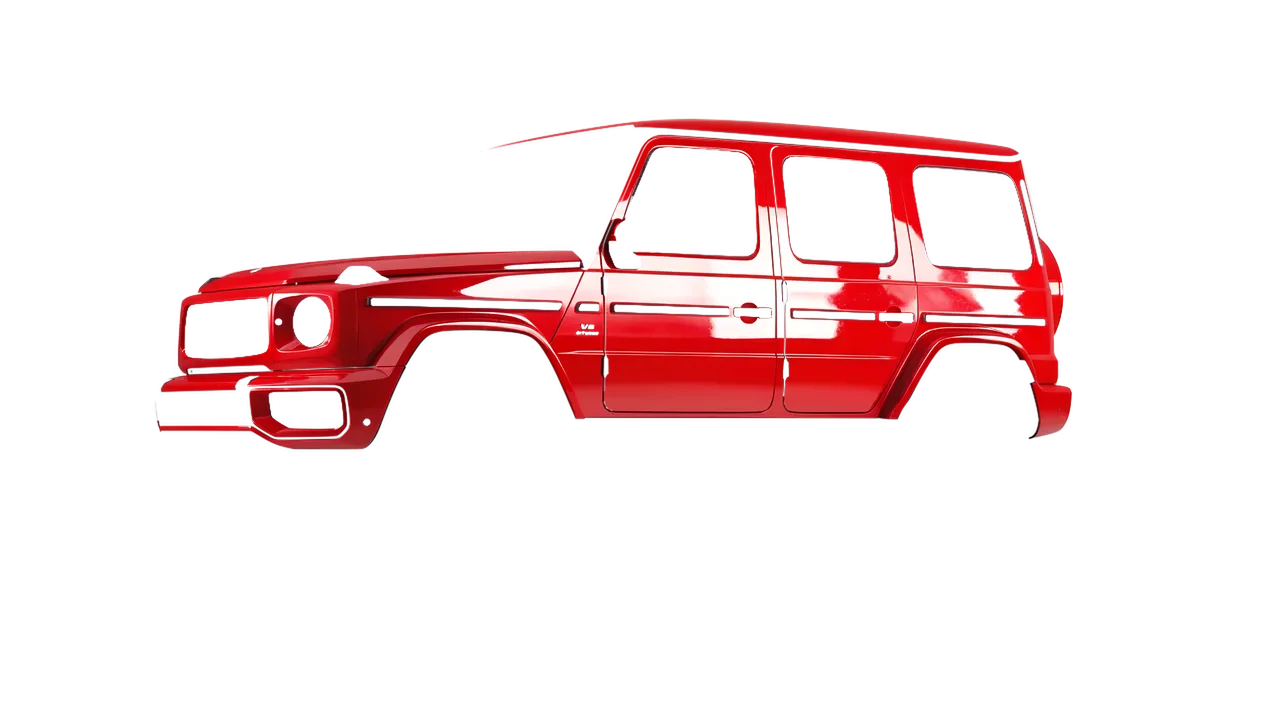 Mercedes-Benz G Class AMG 2025 wrapped in Rose Hip Gloss (ORACAL 970RA-897G), front three-quarter view