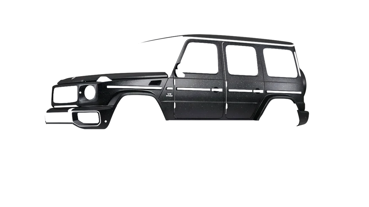 Mercedes-Benz G Class AMG 2025 wrapped in Black Matt (KPMF K89021), front three-quarter view