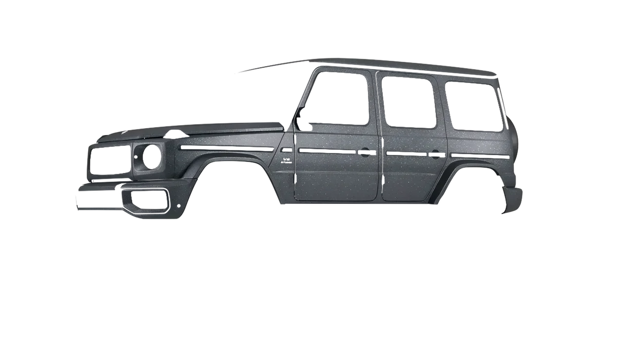 Mercedes-Benz G Class AMG 2025 wrapped in Dark Grey Matt (KPMF K89015), front three-quarter view
