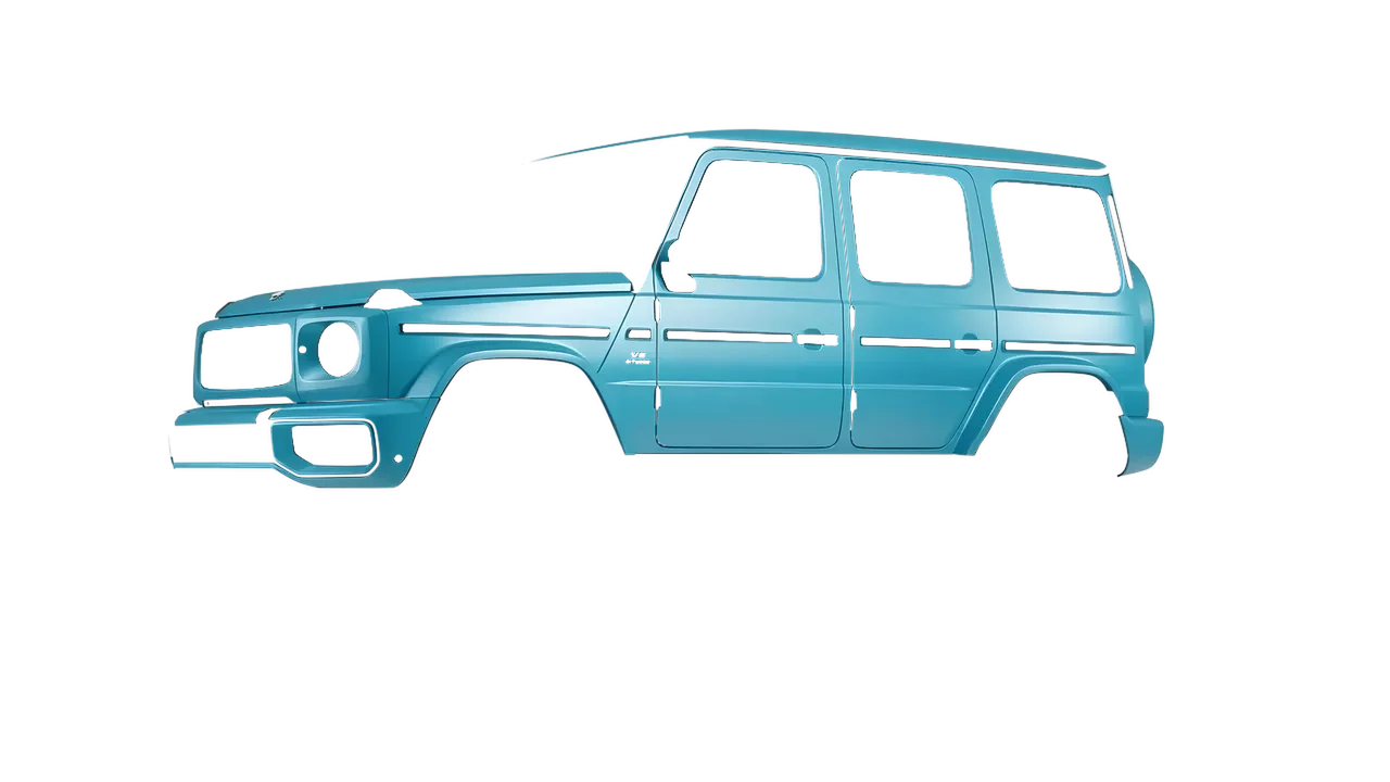 Mercedes-Benz G Class AMG 2025 wrapped in Lagoon Matt (ORACAL 970RA-553M), front three-quarter view