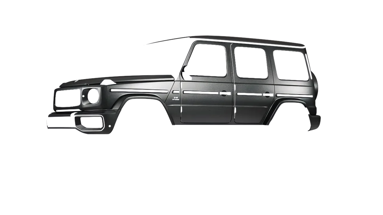 Mercedes-Benz G Class AMG 2025 wrapped in Anthracite Matt (ORACAL 970RA-093M), front three-quarter view
