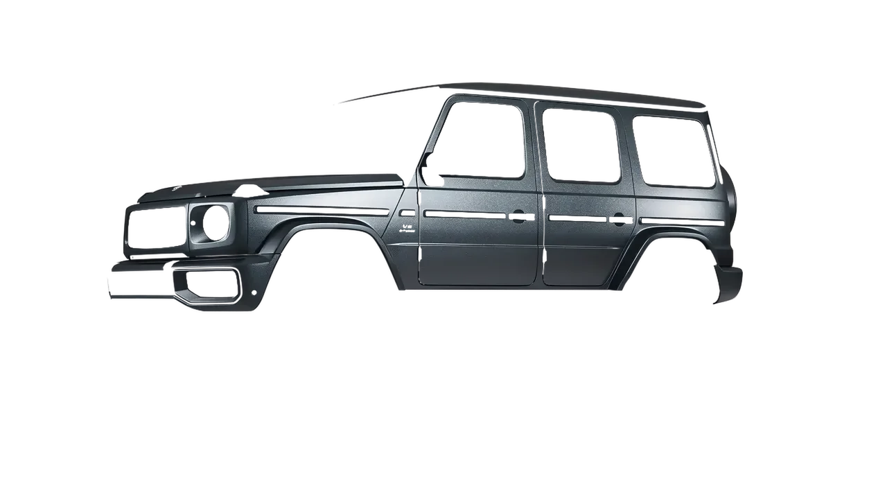 Mercedes-Benz G Class AMG 2025 wrapped in Matt Anthracite (KPMF K75320), front three-quarter view