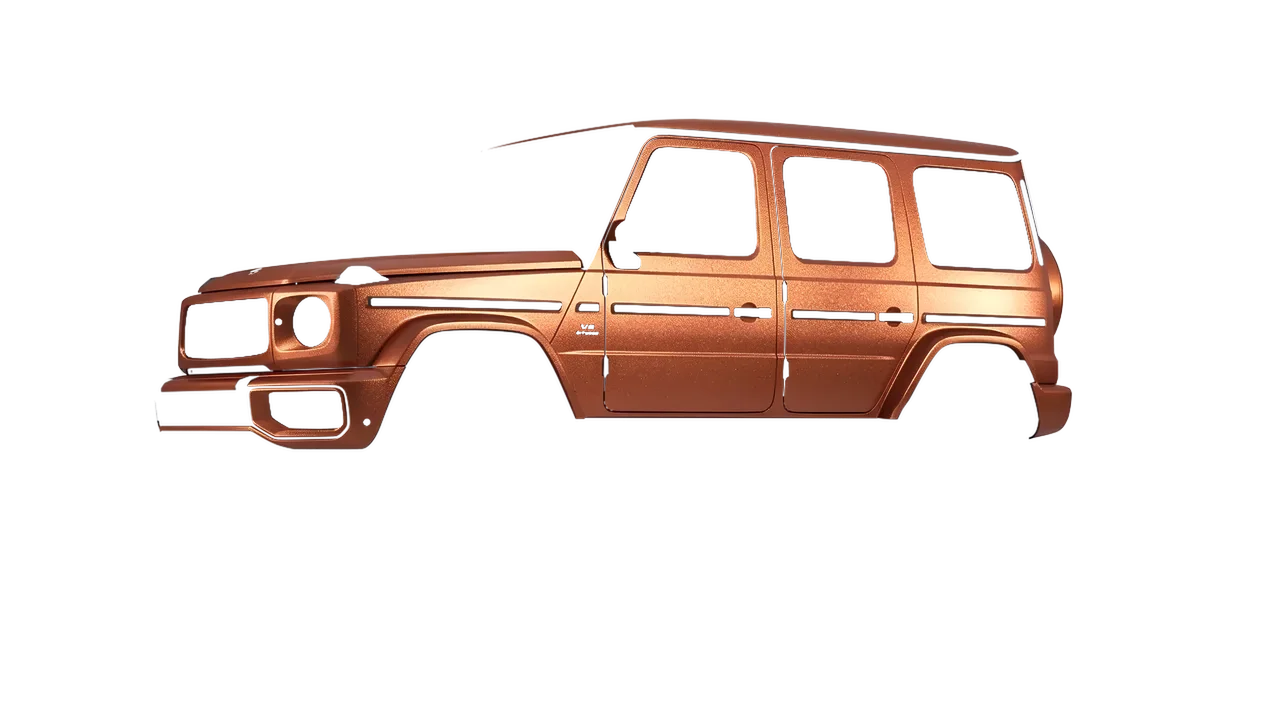 Mercedes-Benz G Class AMG 2025 wrapped in Matt Autumn Fire (KPMF K75554), front three-quarter view