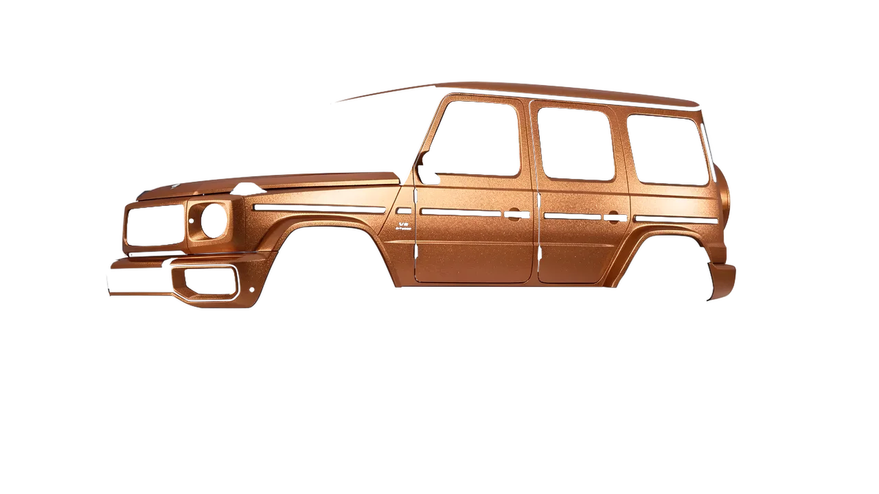 Mercedes-Benz G Class AMG 2025 wrapped in Copper Matt (ORACAL 970RA-092M), front three-quarter view