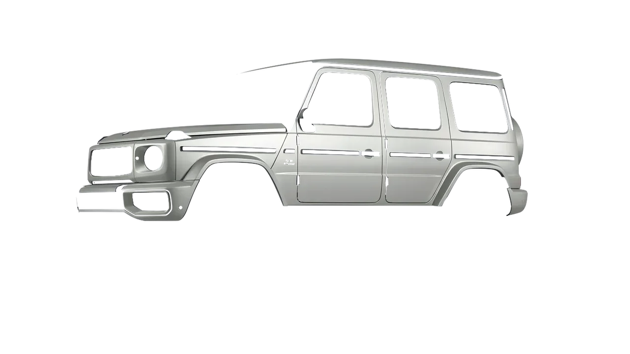 Mercedes-Benz G Class AMG 2025 wrapped in Matt Lightning (KPMF K75548), front three-quarter view