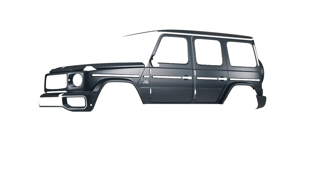 Mercedes-Benz G Class AMG 2025 wrapped in Matt Magnetic Black (KPMF K75551), front three-quarter view