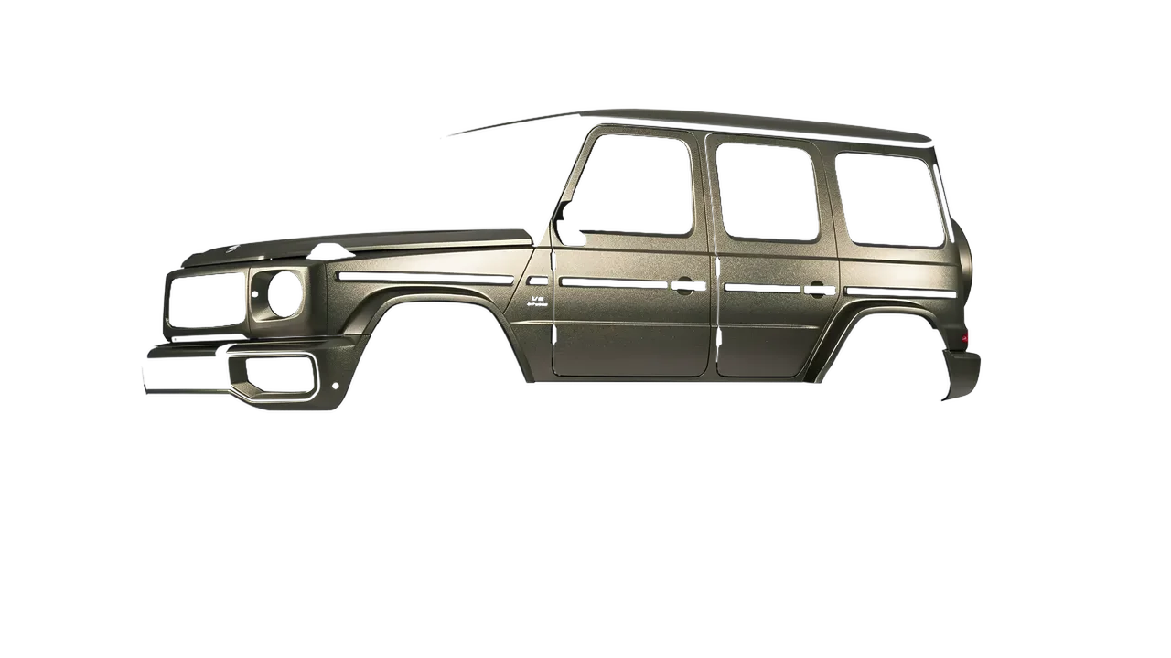 Mercedes-Benz G Class AMG 2025 wrapped in Matt Nero Flare (KPMF K75556), front three-quarter view