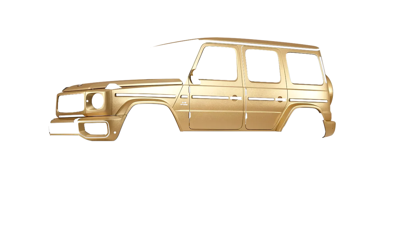 Mercedes-Benz G Class AMG 2025 wrapped in Pyrite Matt (ORACAL 970RA-926M), front three-quarter view