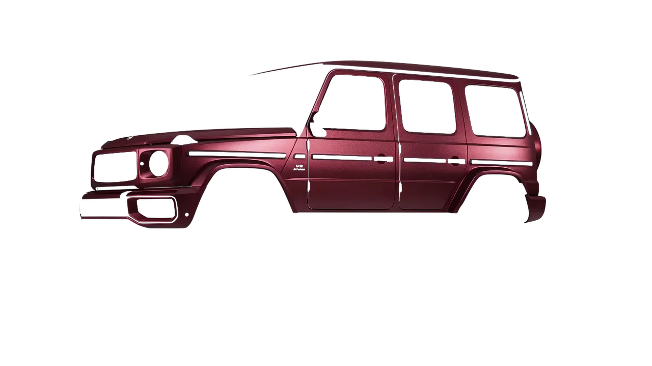 Mercedes-Benz G Class AMG 2025 wrapped in Red Brown Matt (ORACAL 970RA-369M), front three-quarter view
