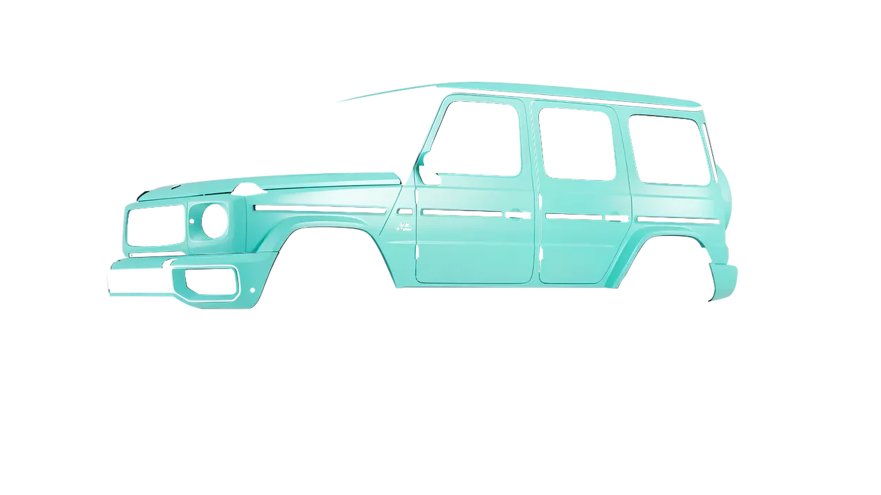 Mercedes-Benz G Class AMG 2025 wrapped in Mint Matt (ORACAL 970RA-055M), front three-quarter view