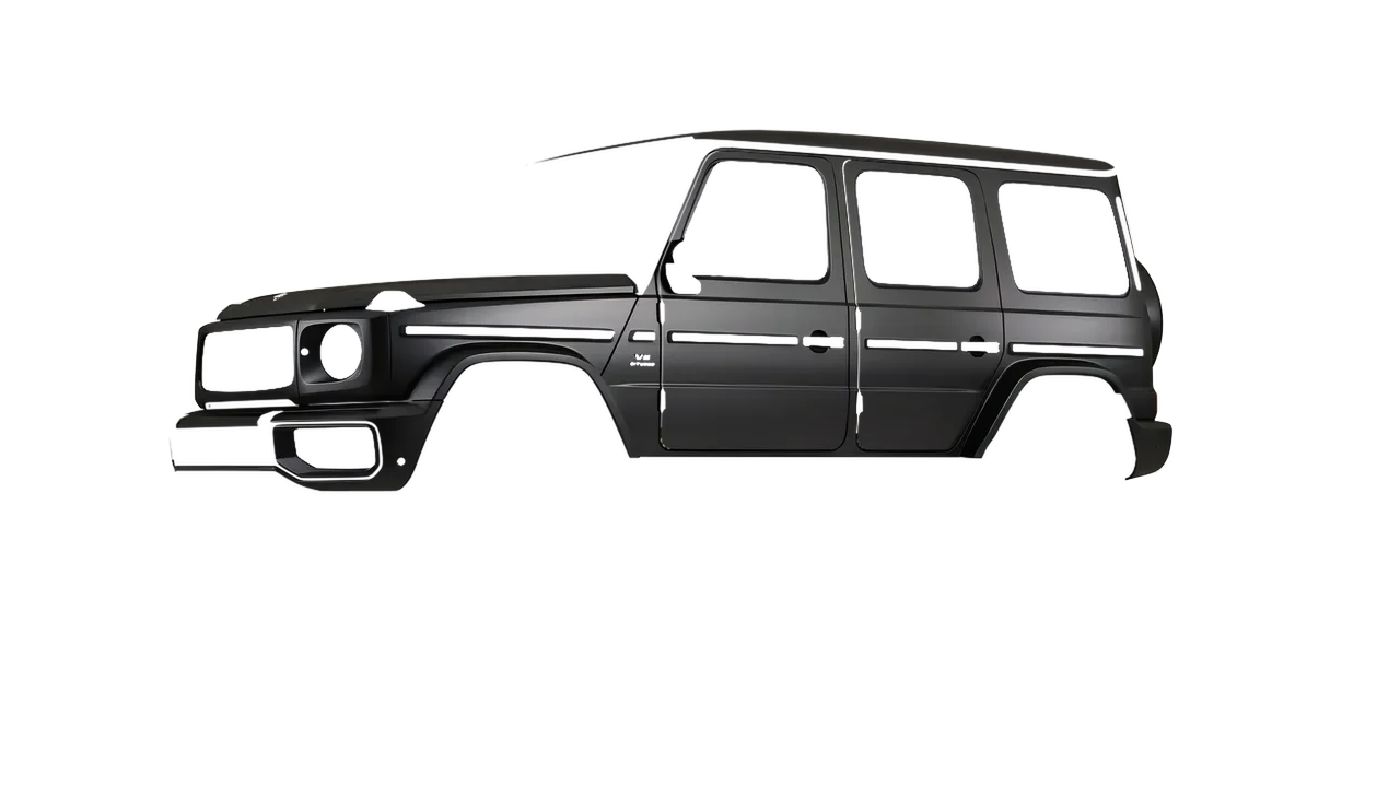 Mercedes-Benz G Class AMG 2025 wrapped in Absolute Matt Perfect Black (KPMF K75810), front three-quarter view