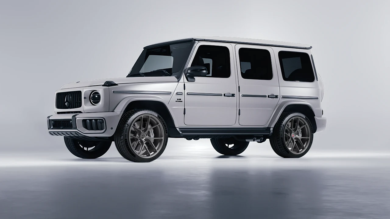 Mercedes-Benz G Class AMG 2025 on HRE Performance Wheels R101-Lightweight forged wheels, front three-quarter view