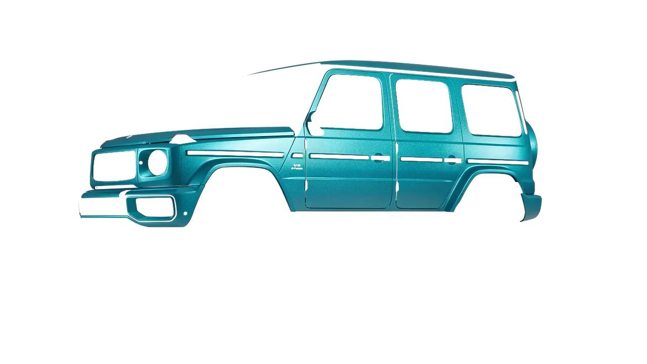 Mercedes-Benz G Class AMG 2025 wrapped in Turbo Turquoise Matt (ORACAL 970RA-182M), front three-quarter view