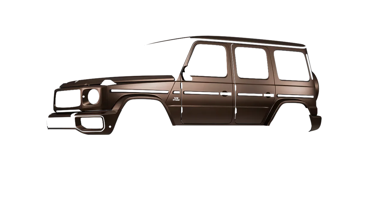 Mercedes-Benz G Class AMG 2025 wrapped in Matt Burnished Bronze (KPMF K75579), front three-quarter view