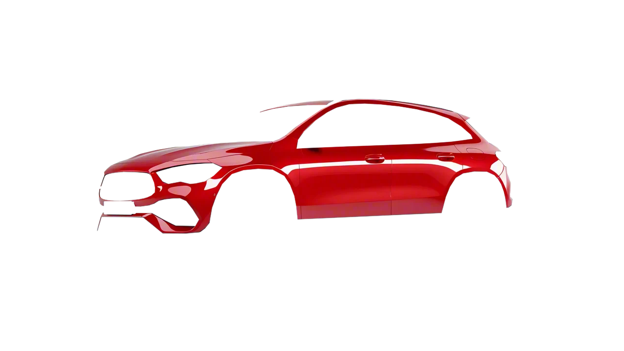 Mercedes-Benz GLA 2020 wrapped in Hot Rod Red (3M G13), front three-quarter view