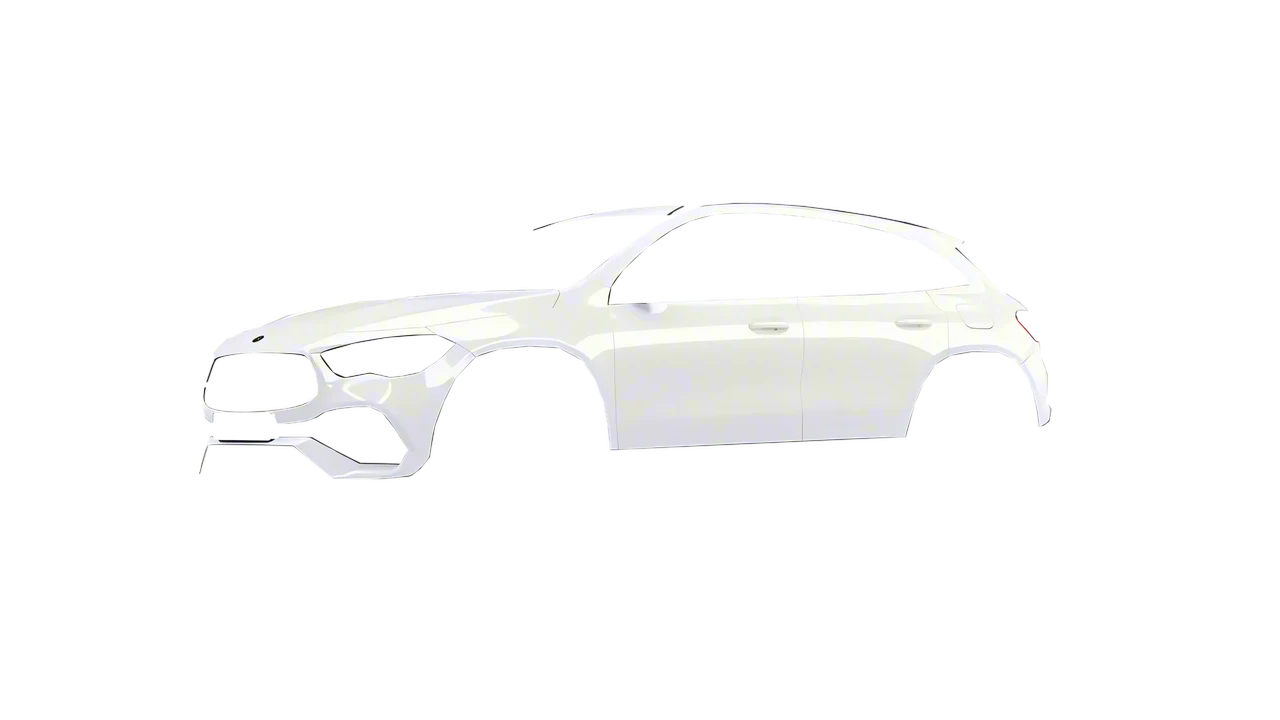 Mercedes-Benz GLA 2020 wrapped in Gloss White (3M G10), front three-quarter view