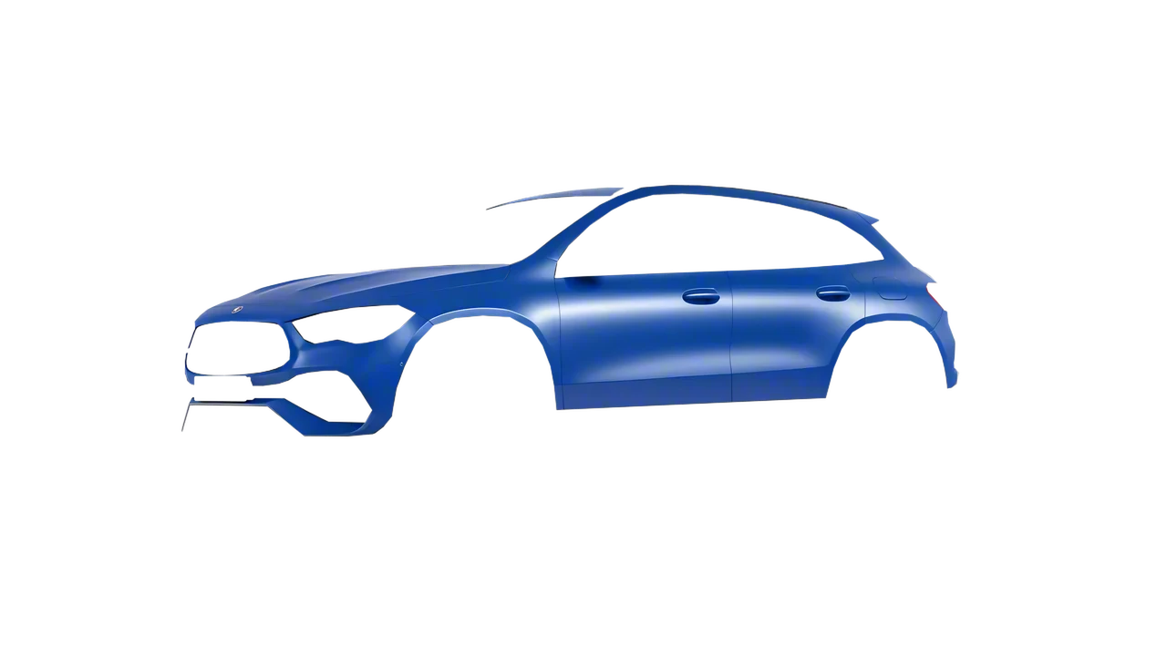 Mercedes-Benz GLA 2020 wrapped in Dreamline Blue (Avery Dennison SW900-616-O), front three-quarter view