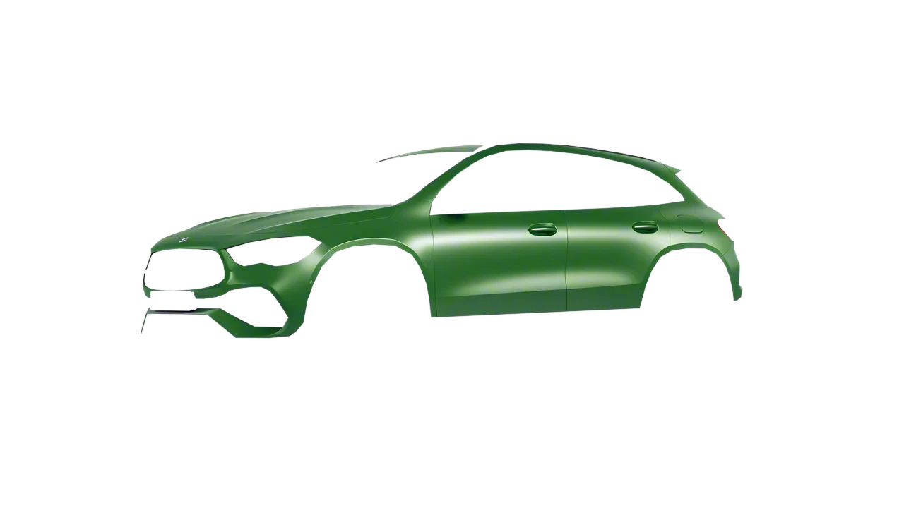 Mercedes-Benz GLA 2020 wrapped in Apple Green (Avery Dennison SW900-745-M), front three-quarter view