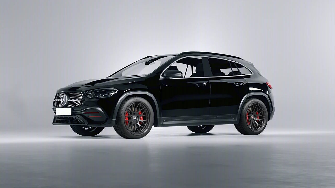 Mercedes-Benz GLA 2020 on HRE Performance Wheels 300-GT forged wheels, front three-quarter view