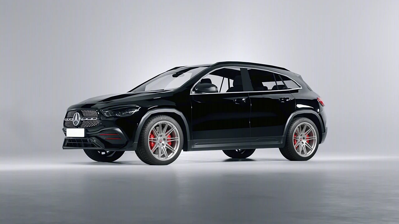 Mercedes-Benz GLA 2020 on HRE Performance Wheels 301M forged wheels, front three-quarter view