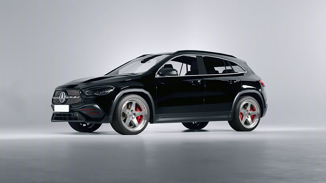 Mercedes-Benz GLA 2020 on HRE Performance Wheels 305 forged wheels, front three-quarter view